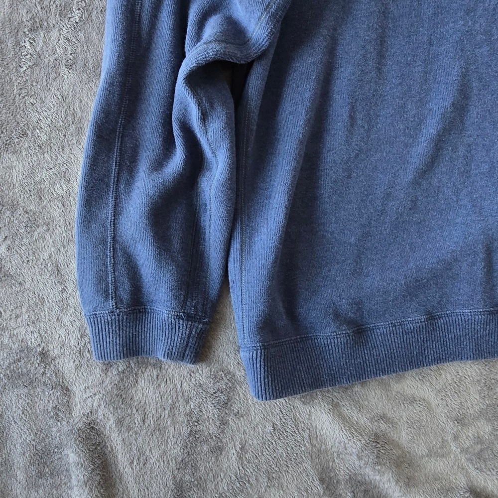 Tommy Bahama Reversible Quarter Zip Pullover Mens 2XL Blue Gray Coastal Comfort - Picture 11 of 16